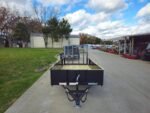 5′ X 10′ Utility Trailer Straight Deck 18″ Sides Tall Gate - Image 2