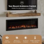 Modern Ember Highmark 60-Inch Smart Linear Electric Fireplace, WiFi & 10-Color Flames - Image 53