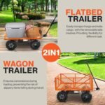 SuperHandy Electric-Assist Garden Cart, 5.7 Cu Ft, 440 lbs Load, All-Terrain Wheels - Image 2