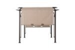 Pergola, Outdoor Steel Arched Pergola with Adjustable Canopy - Image 7