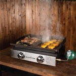 Blackstone 22″ Portable Tabletop Griddle – Dual Burner Flat Top Grill, 24,000 BTU Propane with Stainless Steel Faceplate & Rear Grease System - Image 6