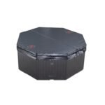 Canadian Spa Co Muskoka 5 – Person 14 – Jet Acrylic Round Plug and Play Hot Tub with Ozonator in Brown - Image 2