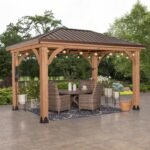 Cordova 14×10 Outdoor Gazebo with Steel Frame and Weather-Resistant Canopy
