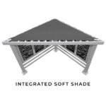 Richmond Modern Steel Cabana Pergola - Image 5